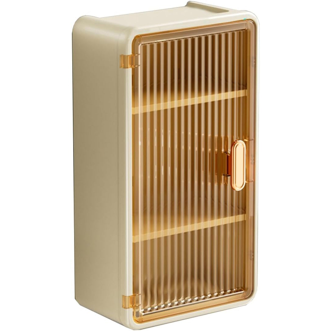Multi-Functional Wall-Mounted Storage Cabinet with Tissue Box