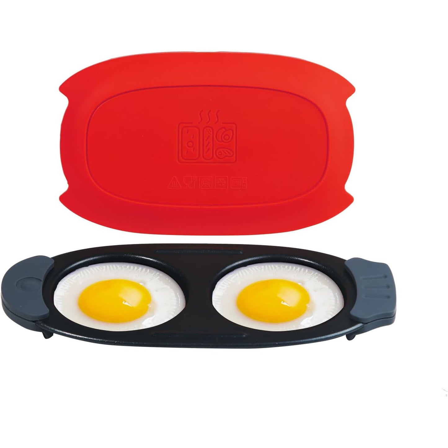 Quick Heat Microwave Egg Cooker/Boiler/Fryer, Multi-Function Microwave Egg Maker