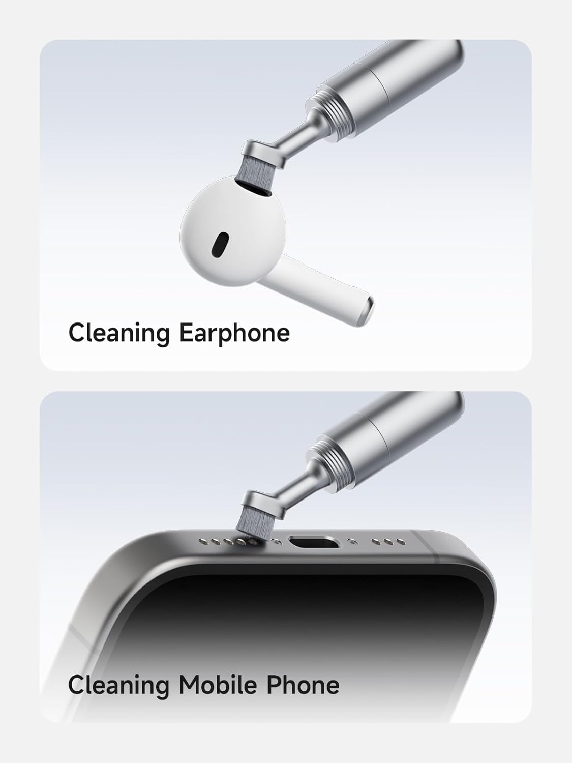 SIM Card Eject Tool with Keychain – Multi-Function Pin & Earbud Cleaning Brush