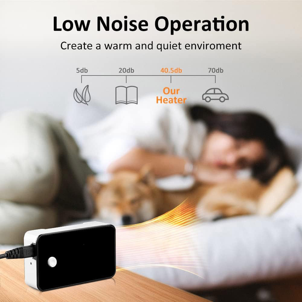 Personal Space Heater — Mini Portable Desktop Heater