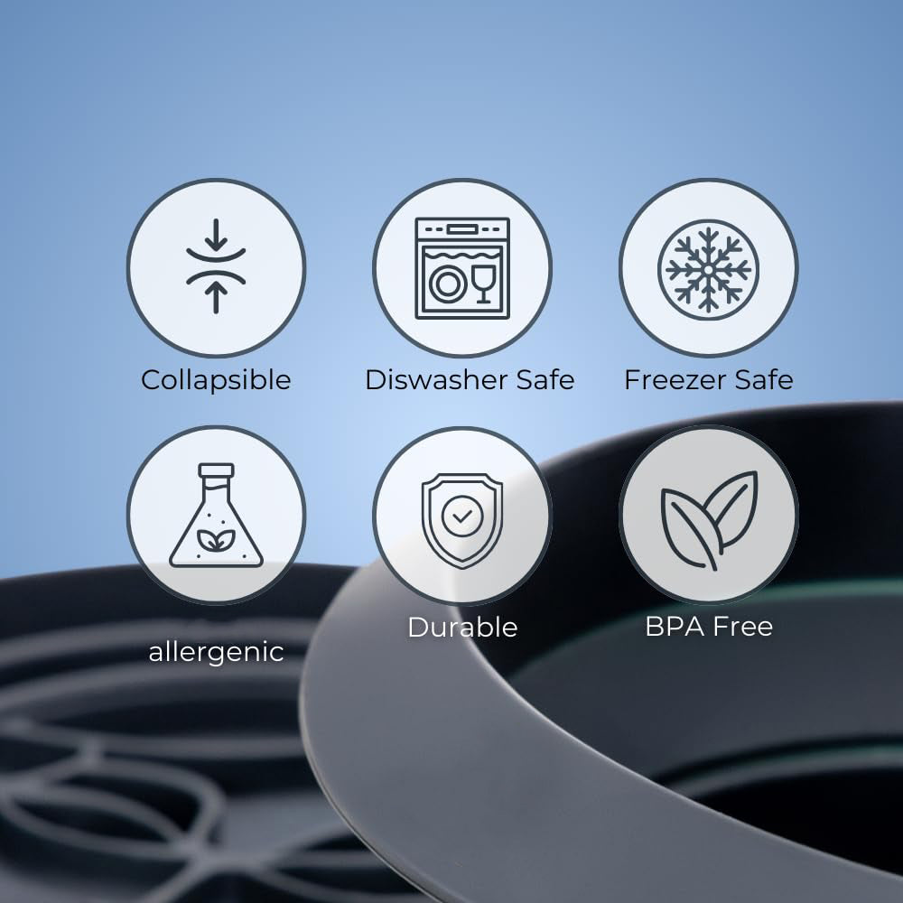 Collapsible Silicone Facial Ice Therapy Bowl | Portable Ice Facial Therapy Bowl