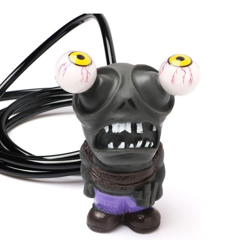 A silicone turbocharged toy whose eyeballs pop out when it accelerates