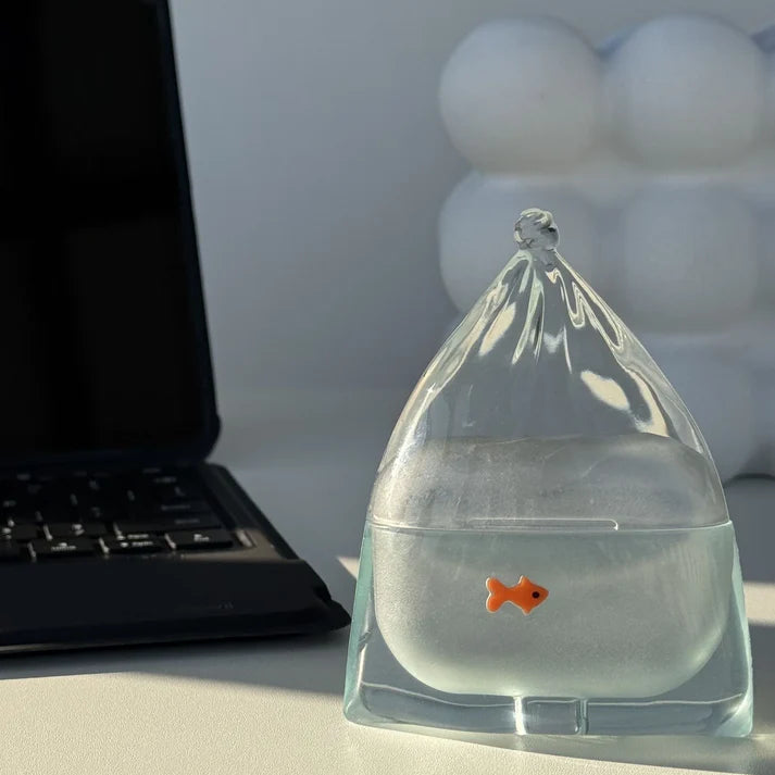 Transparent fish-shaped AirPods protective case