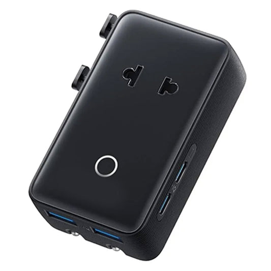 5-in-1 Nano Travel Adapter — EU/UK Plug, USB-C &amp; USB-A (Open Box Version)