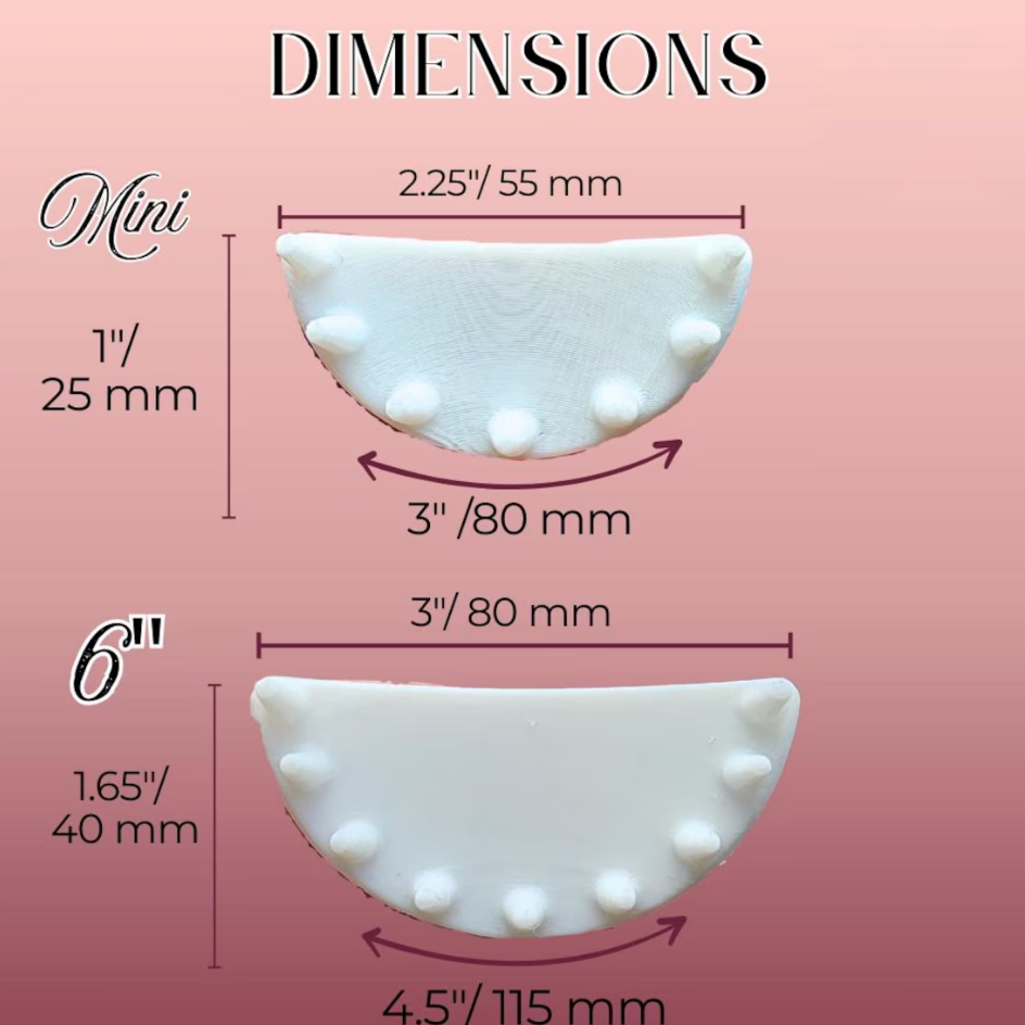 Cake Decorating Piping Guide Tool Set: 3D Printed Swag Guides