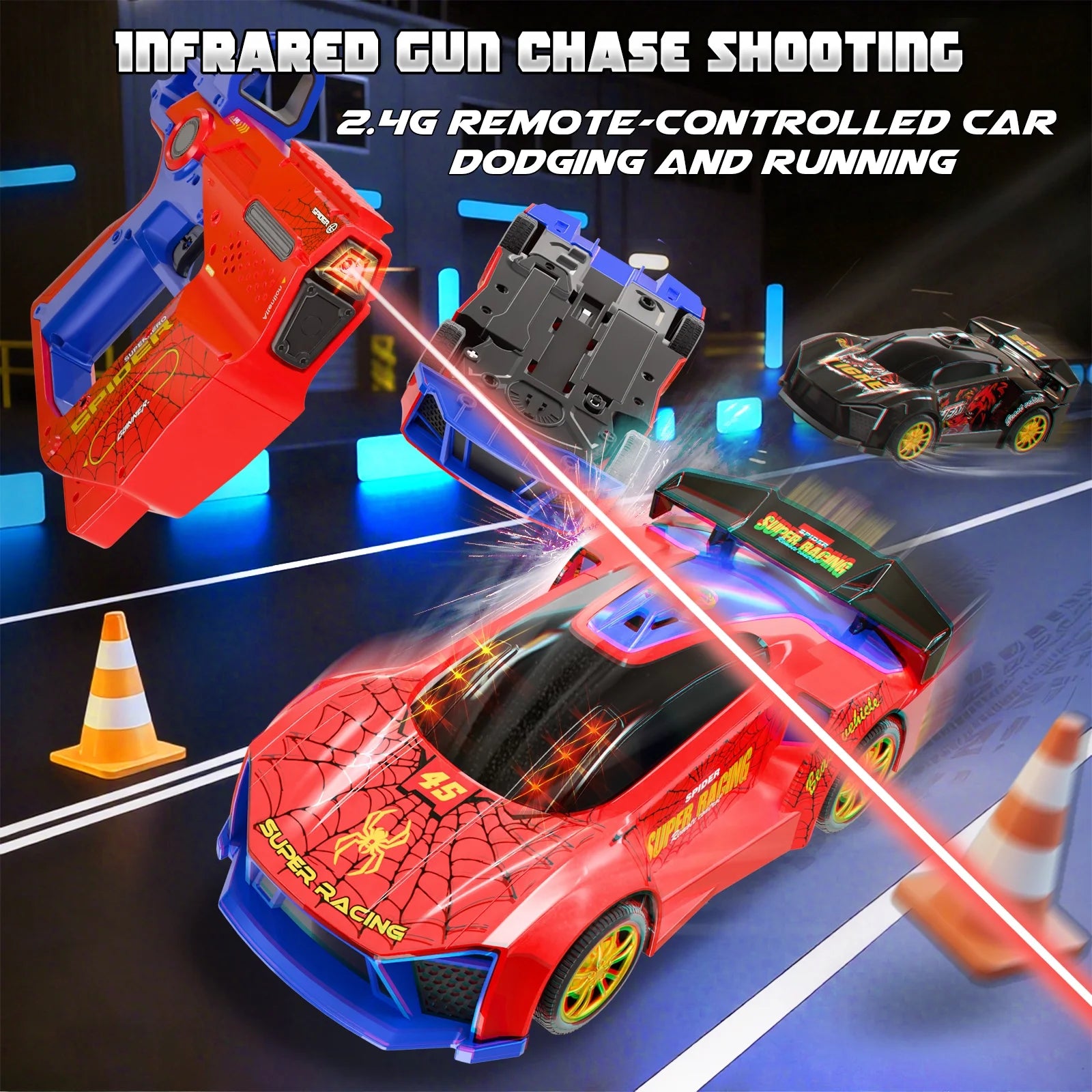 2.4G Infrared Laser Shooting Remote Control Car