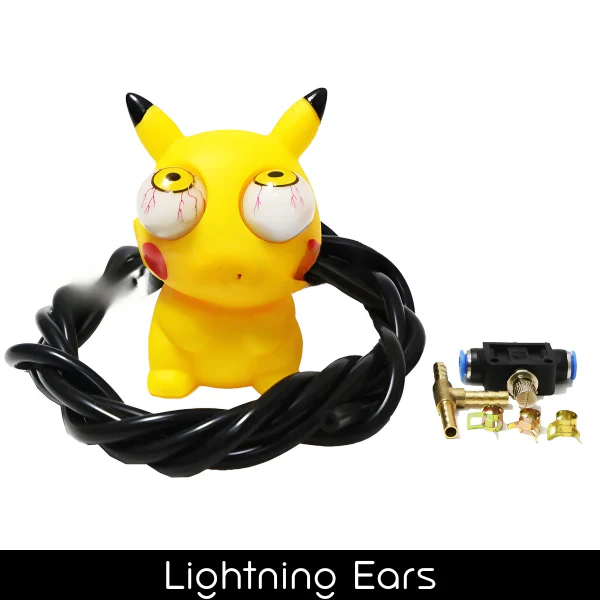 A silicone turbocharged toy whose eyeballs pop out when it accelerates