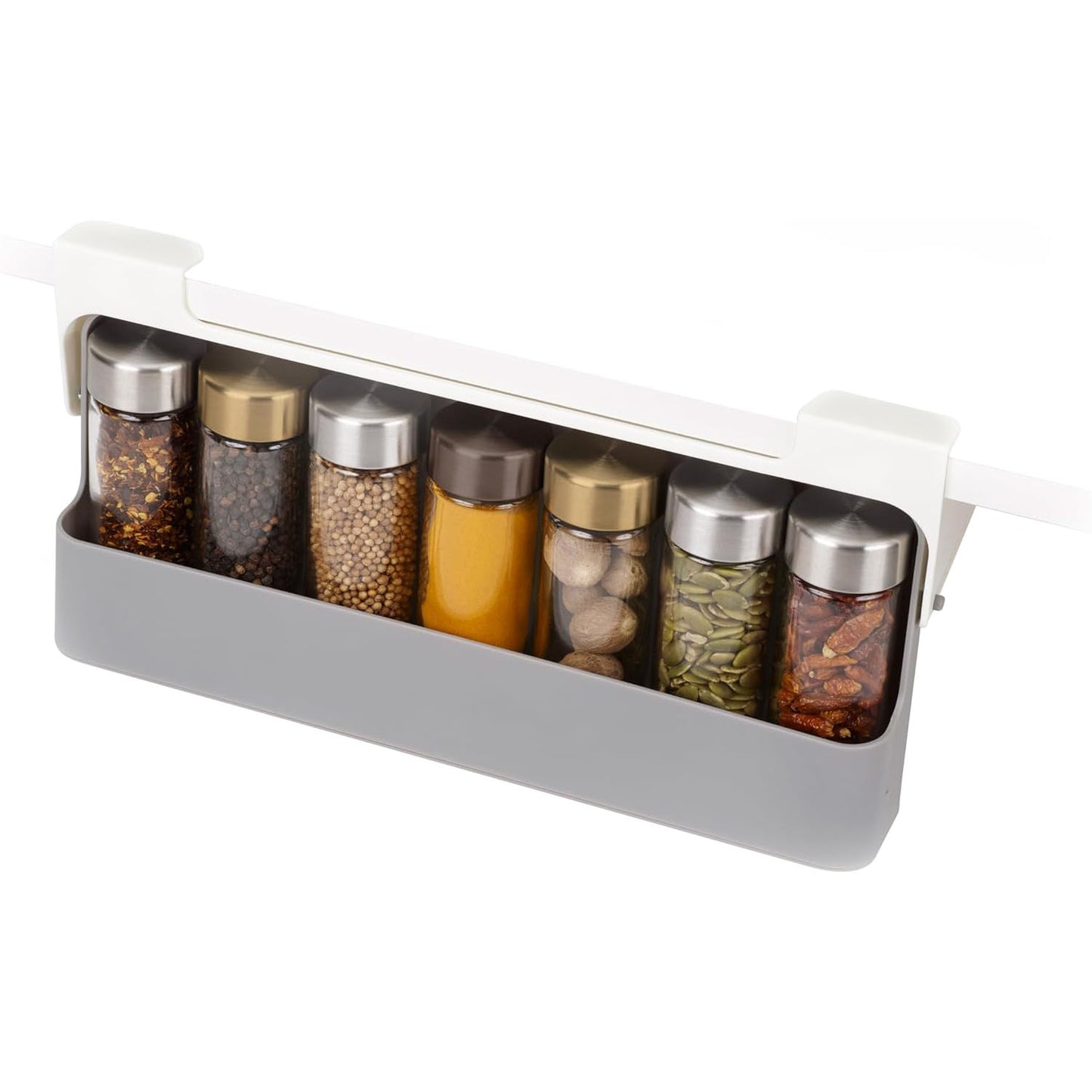 Cupboard Door Pan Lid Organizer – Cabinet & Drawer Mounted Storage Holder for Small to Medium Lids