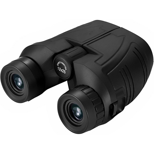 12x25 Compact Binoculars – Clear Low-Light Viewing with Large Eyepiece Design