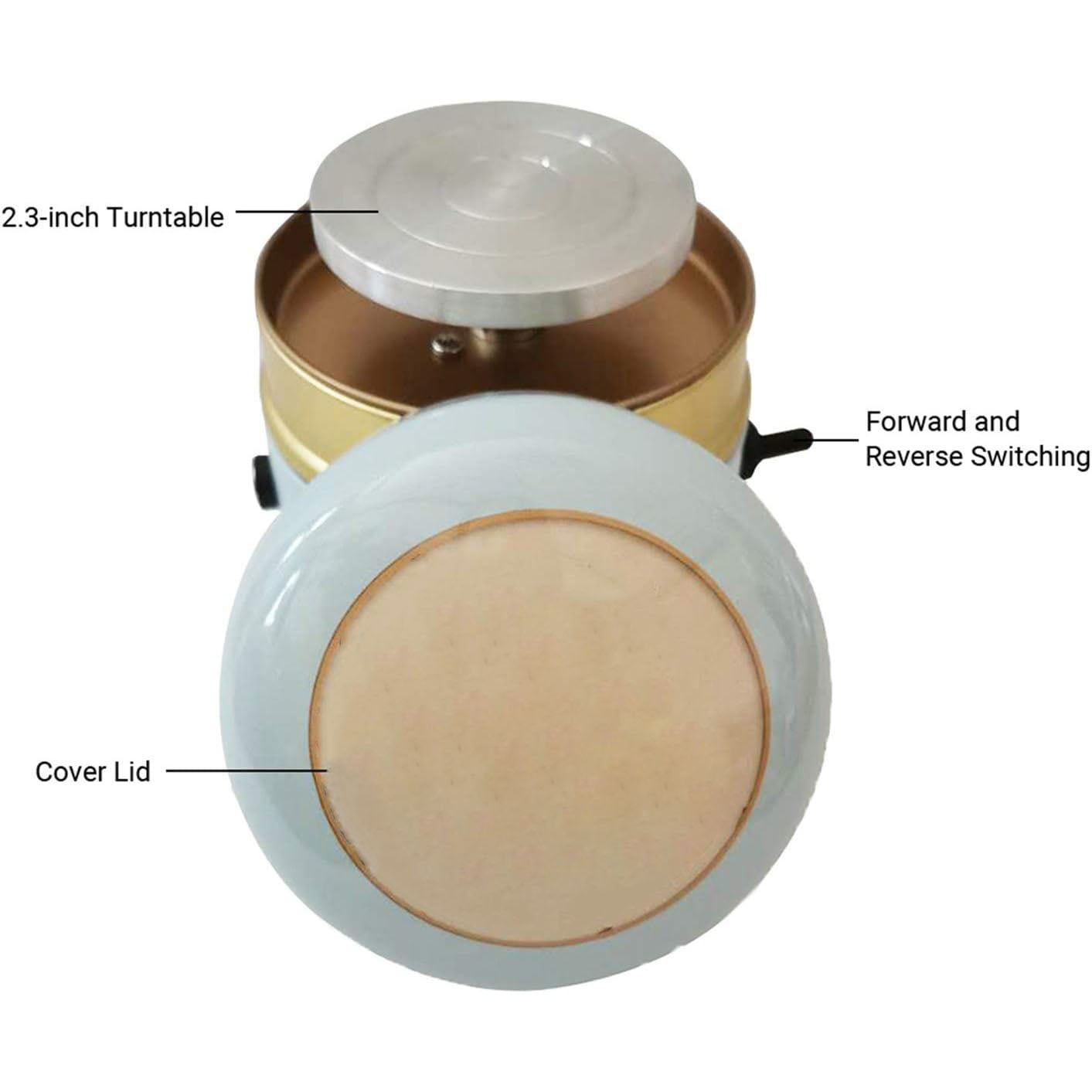 Mini Electric Pottery Wheel – Ceramic Wheel for Kids, DIY Crafting, and Student Use