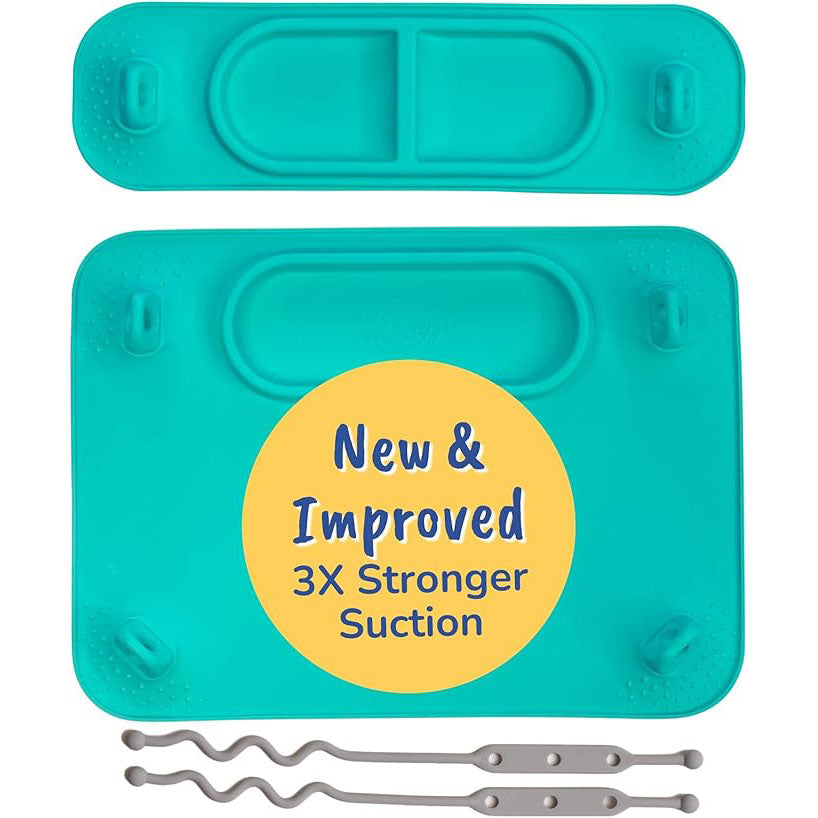 Baby Suction Feeding Mat with Strong Suction Cups & Secure Straps