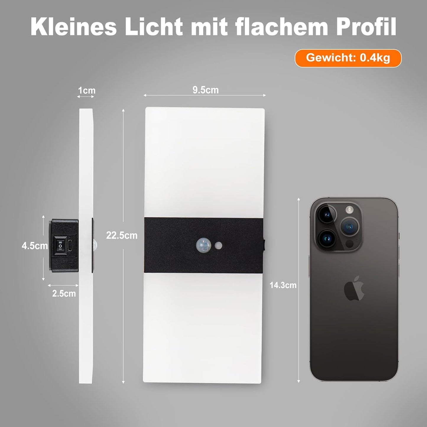 LED Wall Light Decor Set (2-Pack) — Wireless Remote-Controlled Dimmable Rechargeable Bedroom Sconces