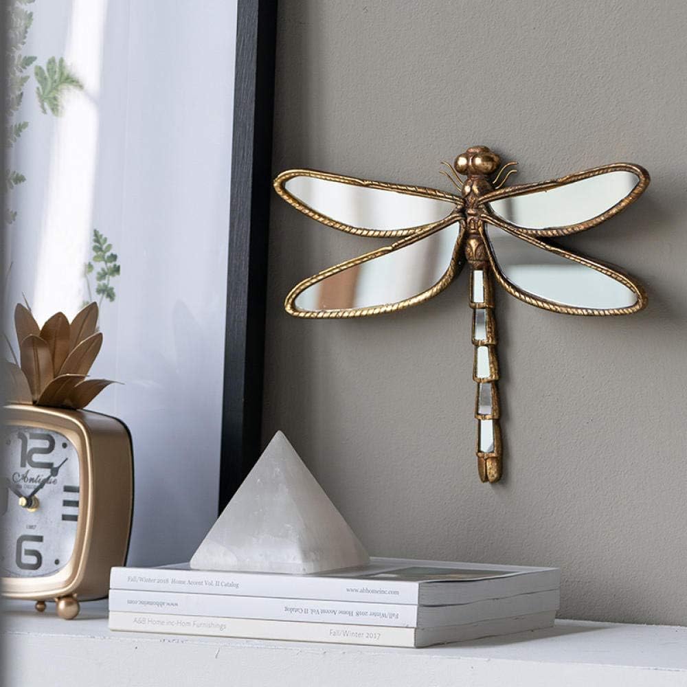 Bronze Antique Mirror Dragonfly Wall Decor Home Decoration