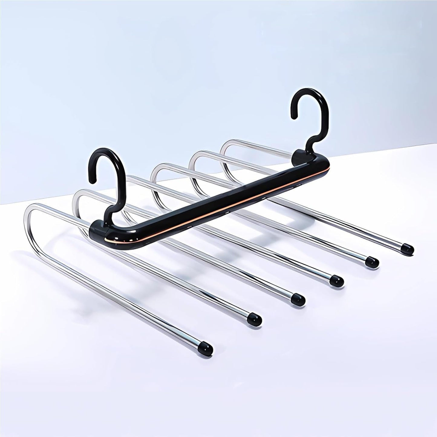 Multi-Pant Hangers – 6-Tier Space-Saving Metal Hangers for Pants and Jeans