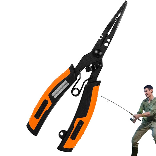 Multifunctional fishing pliers with Teflon coating