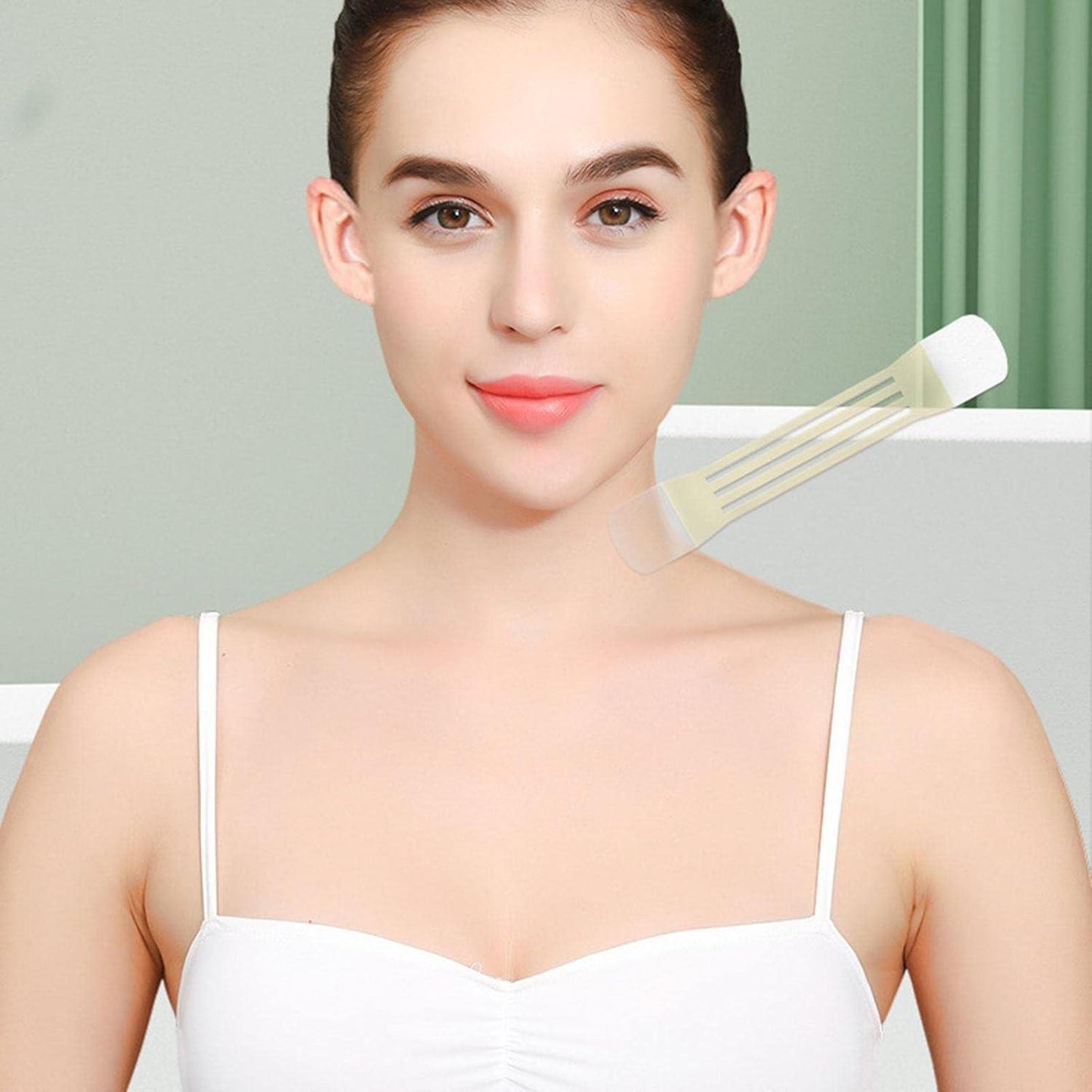 Invisible neck lifting tape