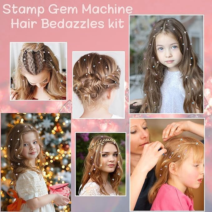 Sparkling Diamond Styling Tools Hair Accessories Gemstone Set