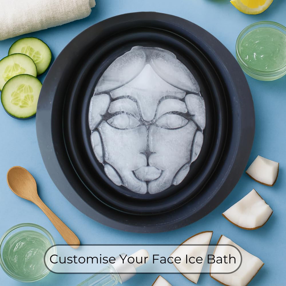 Collapsible Silicone Facial Ice Therapy Bowl | Portable Ice Facial Therapy Bowl