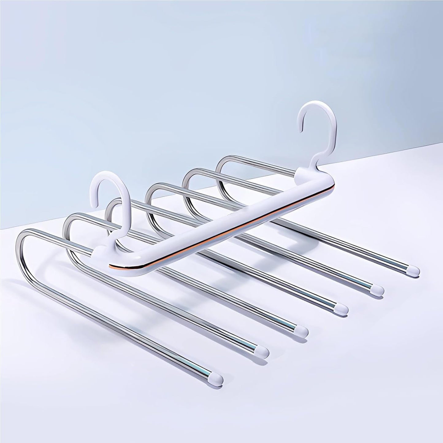 Multi-Pant Hangers – 6-Tier Space-Saving Metal Hangers for Pants and Jeans