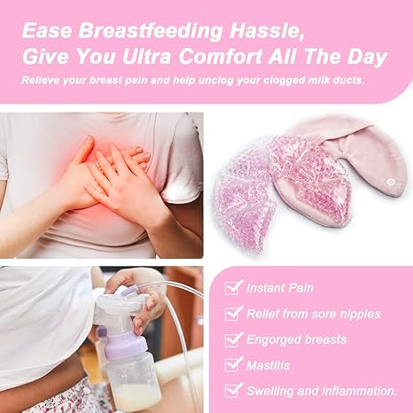 Breastfeeding Hot & Cold Gel Compress Pad – Reusable Nursing Relief Pack