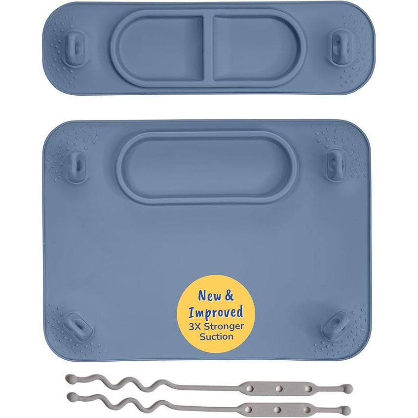 Baby Suction Feeding Mat with Strong Suction Cups & Secure Straps