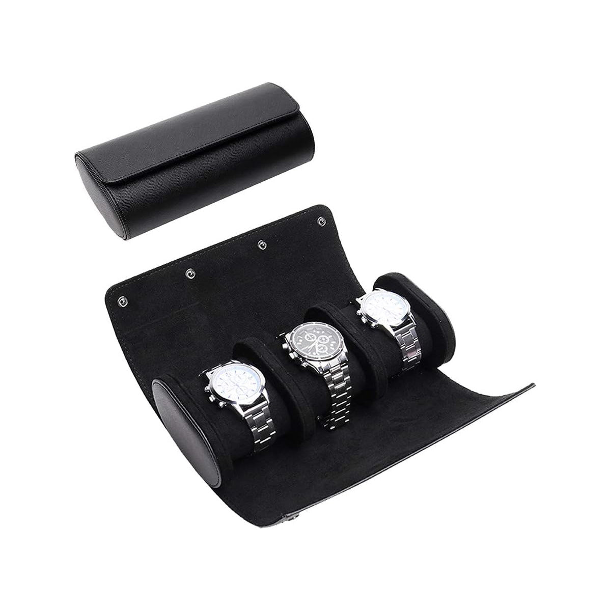 Unisex Watch Roll Travel Case | Watch Storage Organizer