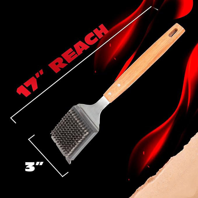 Grill Brush and Scraper for Barbecue
