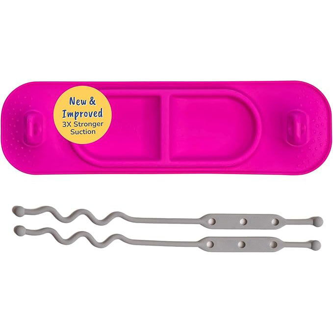 Baby Suction Feeding Mat with Strong Suction Cups & Secure Straps