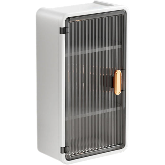 Multi-Functional Wall-Mounted Storage Cabinet with Tissue Box