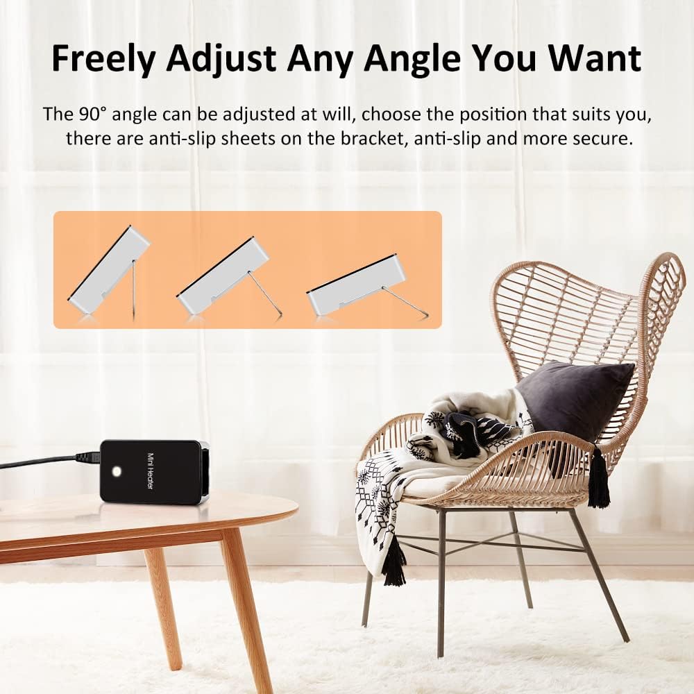 Personal Space Heater — Mini Portable Desktop Heater