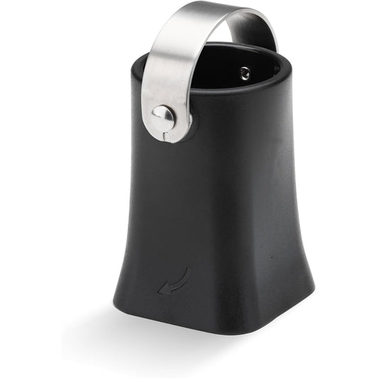 Safe, Fast, and Convenient Champagne Opener | Cork Popper & Catcher | Black