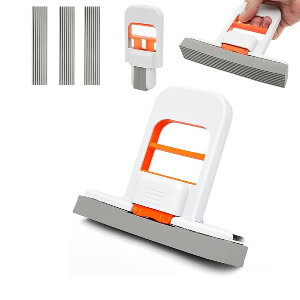 Self-squeezing mini mop, orange sponge mop