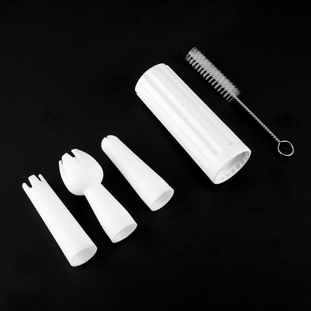 500ml Aluminum Whipped Cream Dispenser with 3 Nozzles & Cleaning Brush