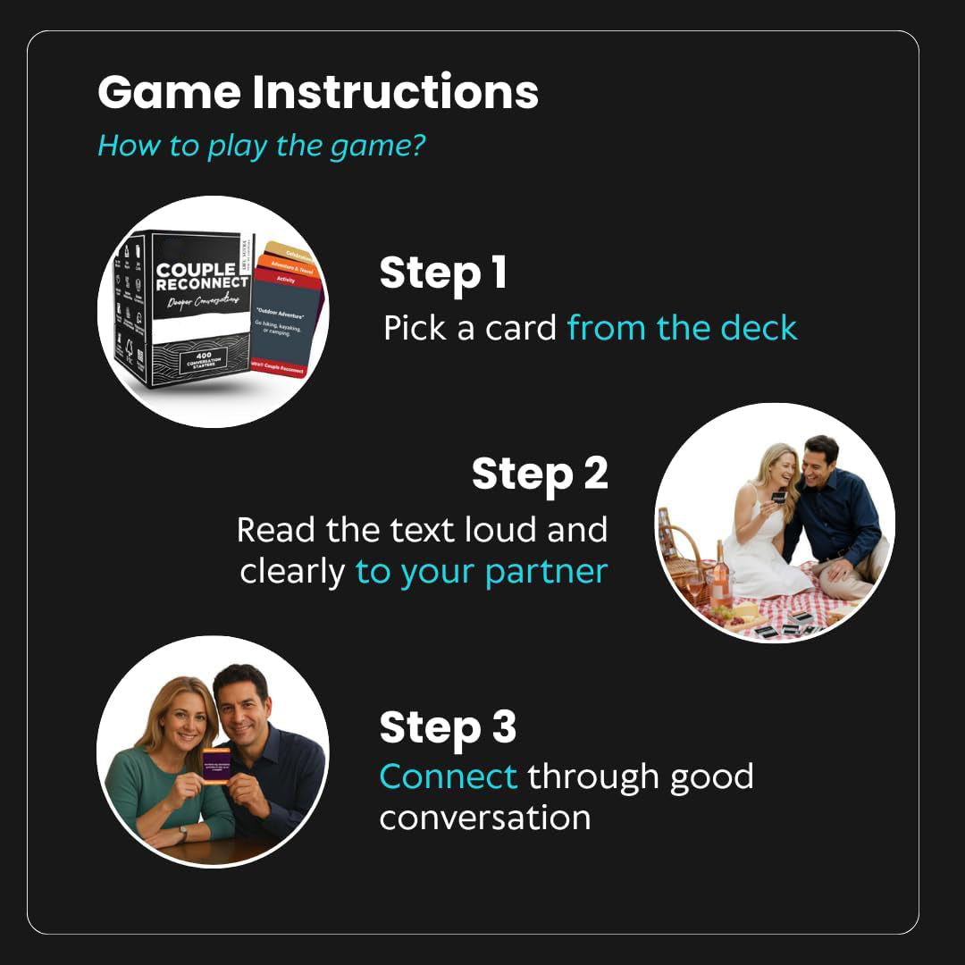 Therapeutic Conversation Cards | 400 Cards to Rebuild Trust & Deepen Intimacy