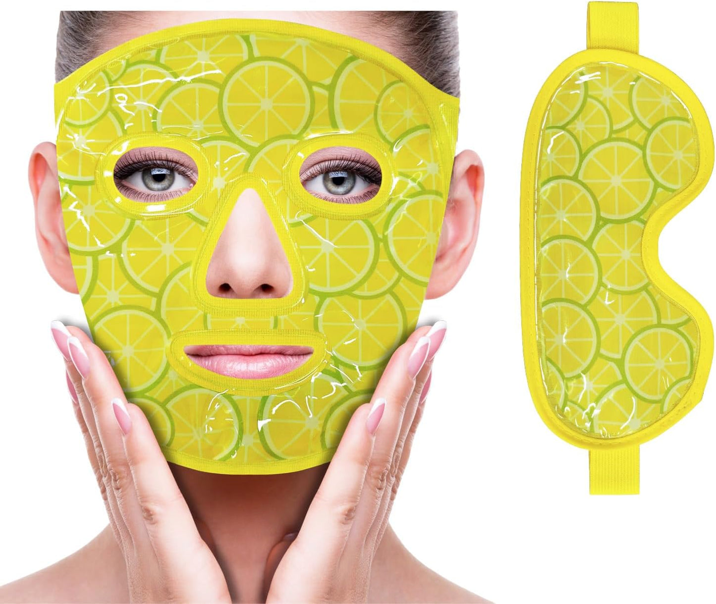 Cooling &amp; Heating Eye Mask — Reusable Eye Compress for Puffiness, Dark Circles &amp; Migraine Relief