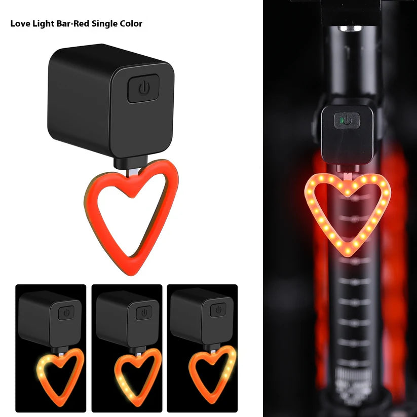 Bicycle taillight, running water plug light, night riding safety indicator