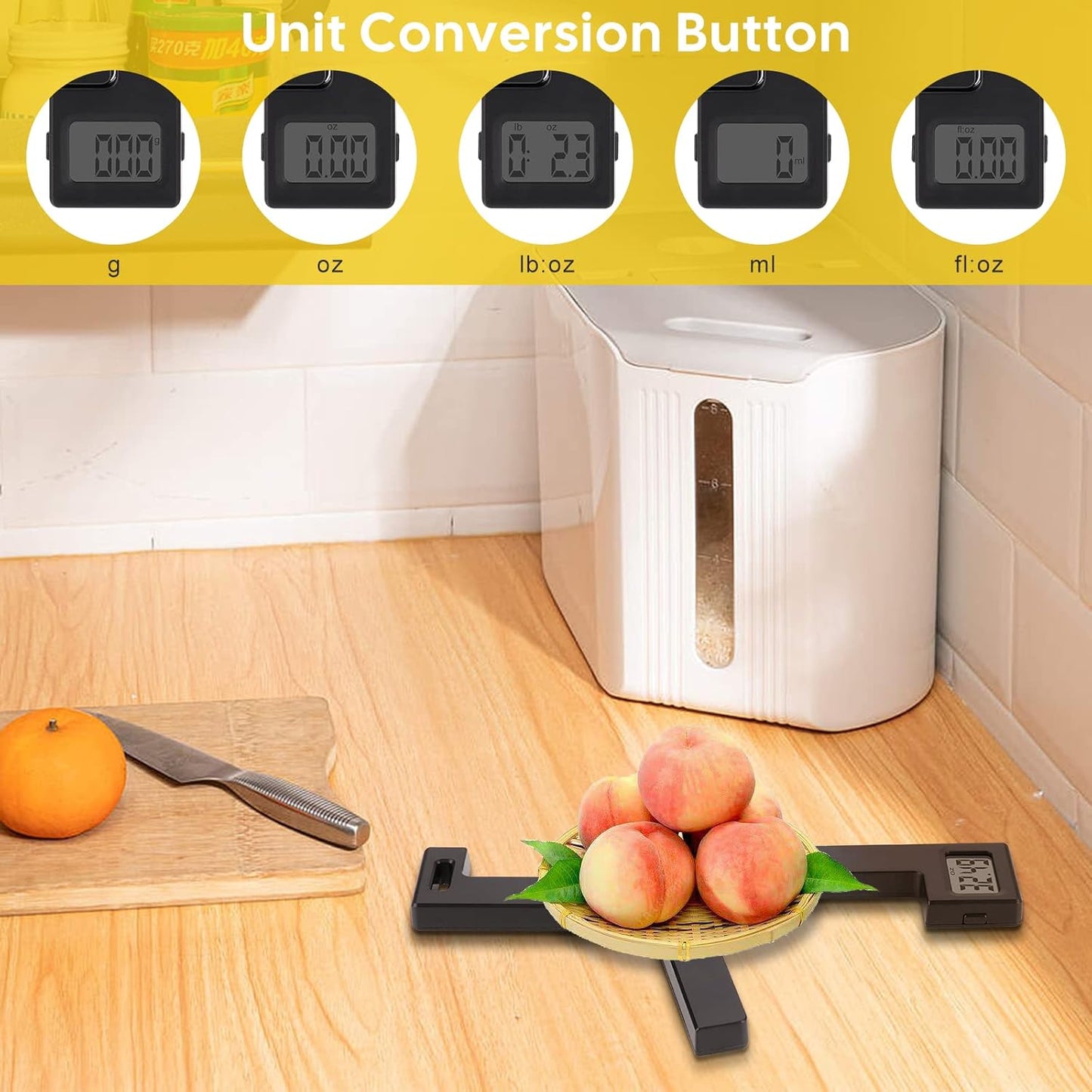 Digital Kitchen Scale 5kg – Folding Precision Scale for Cooking, Baking & Portion Control