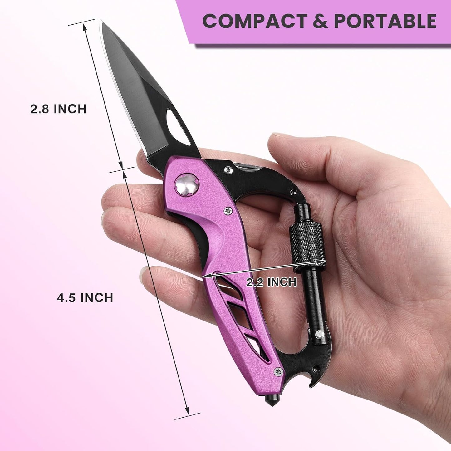 6-in-1 Multitool Carabiner Keychain
