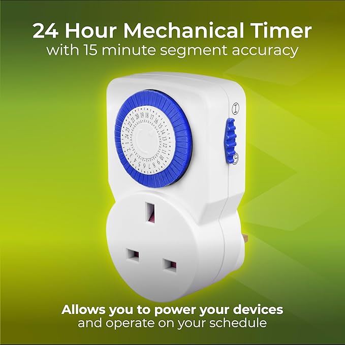 Indoor power supply TMS24-MP 24-hour mechanical segmented timer