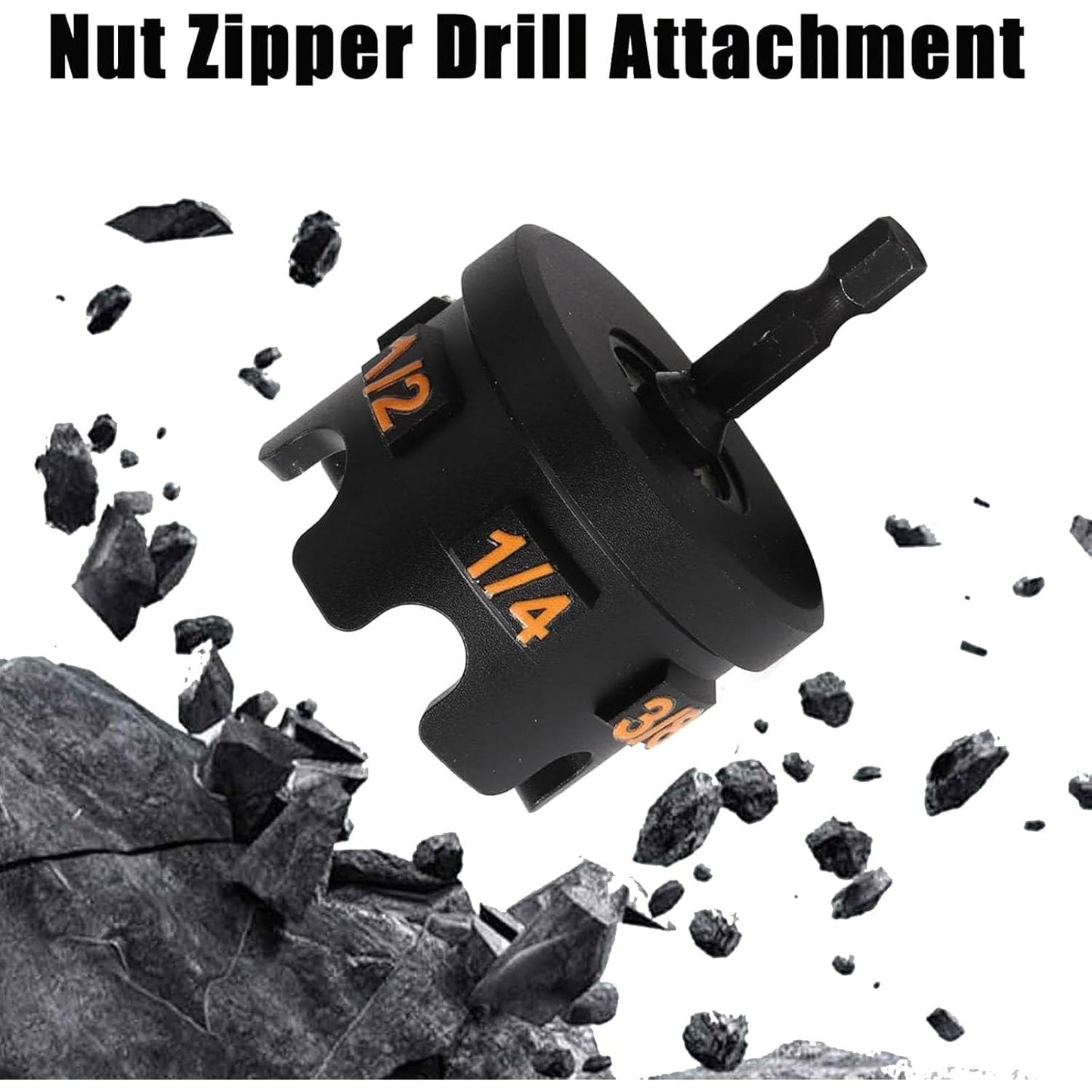 Nut Rotating Drill Attachment – Hex Shank Nut Driver Extractor