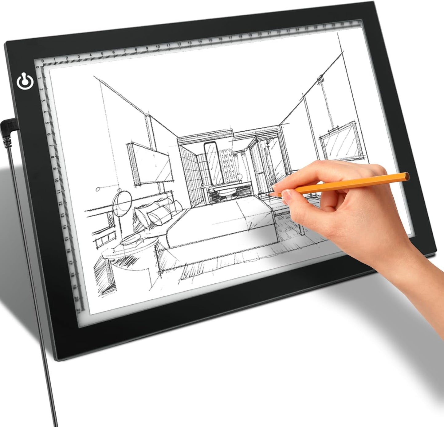 A4 Ultra-Thin Tracing Light Box — Adjustable Brightness USB-Powered LED Light Pad