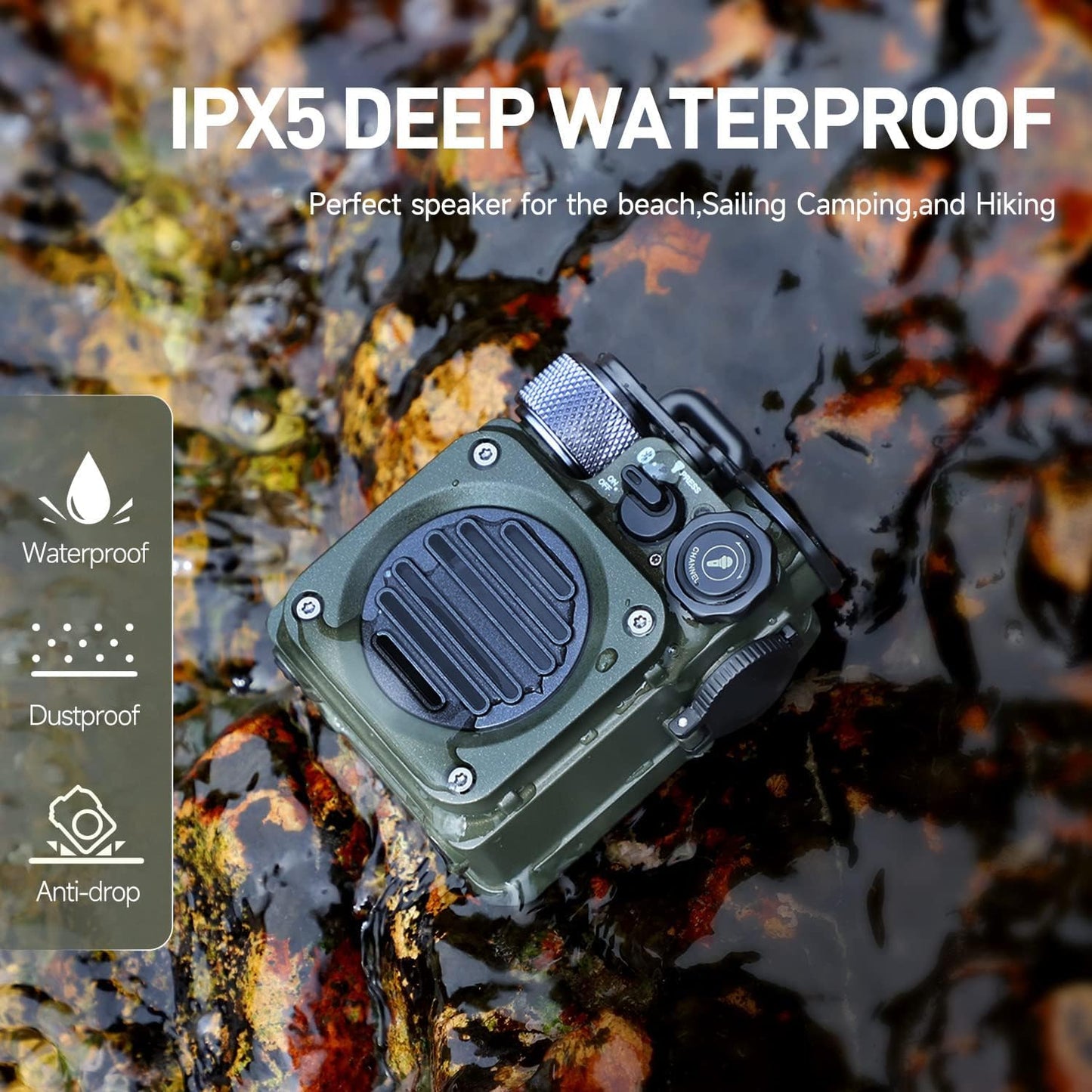 Portable Mini Bluetooth Speaker | Wild Mini Outdoor Travel Waterproof Speaker