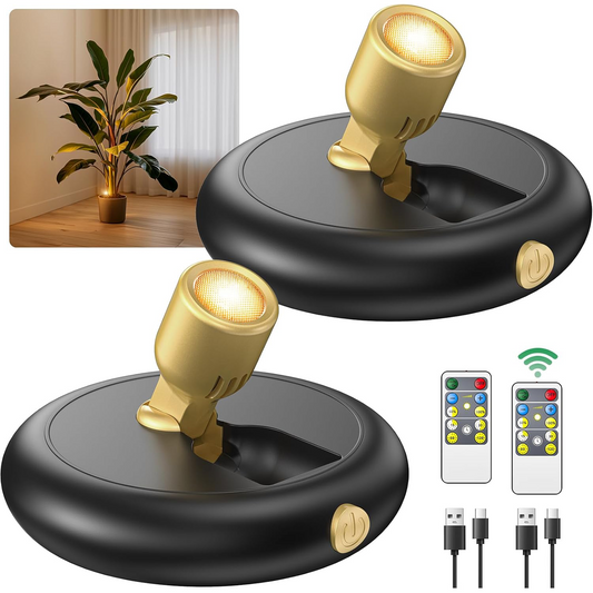 Rechargeable LED Spotlight – Wireless Mini Accent Light with Remote & Timer