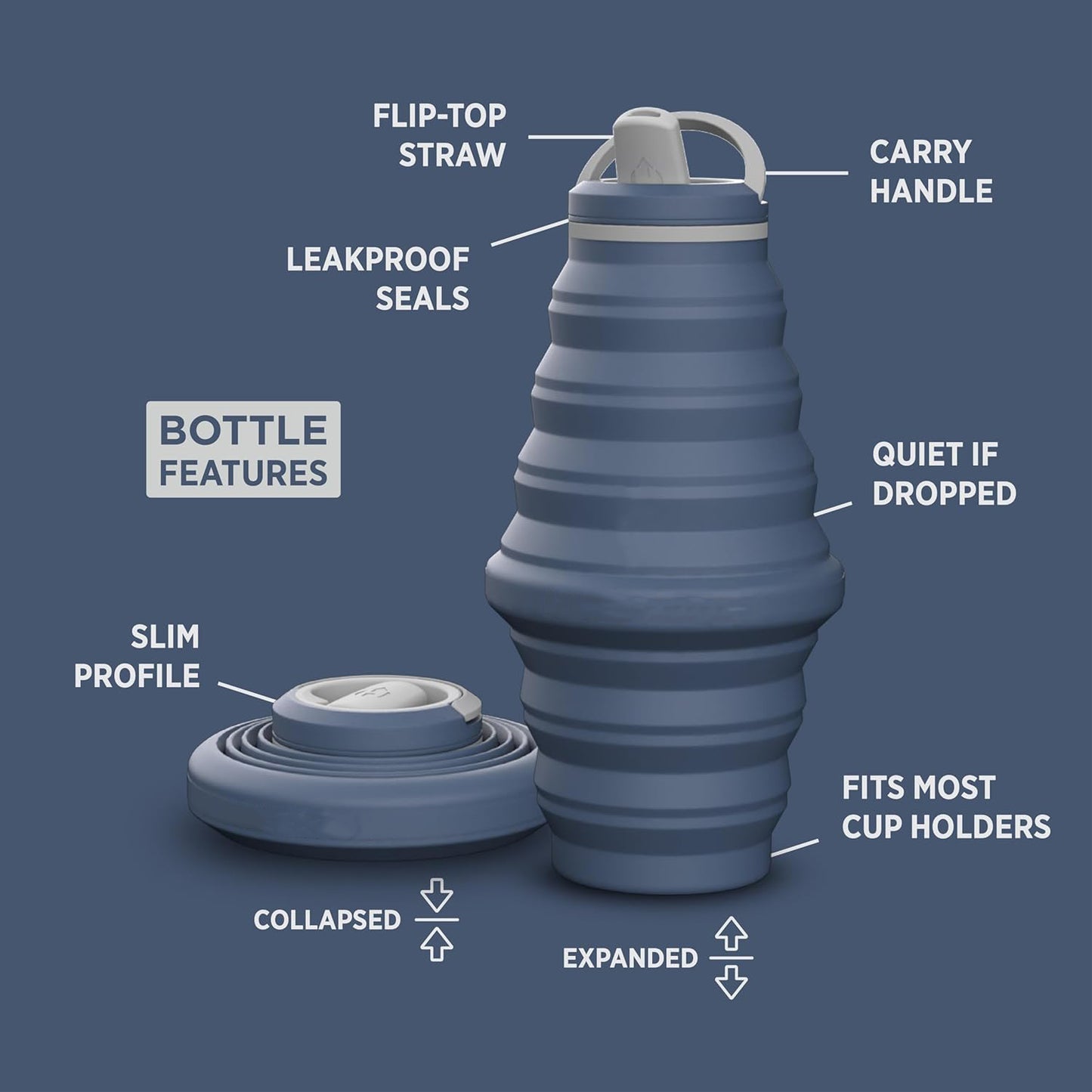 25oz Collapsible Water Bottle