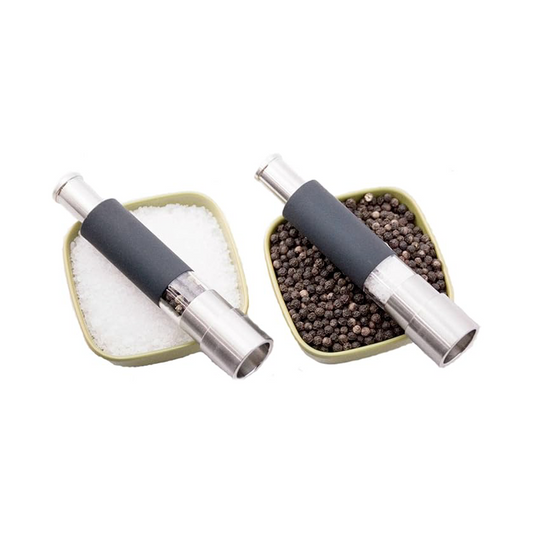 Cooking gadgets, salt and pepper grinder sets or individual grinders