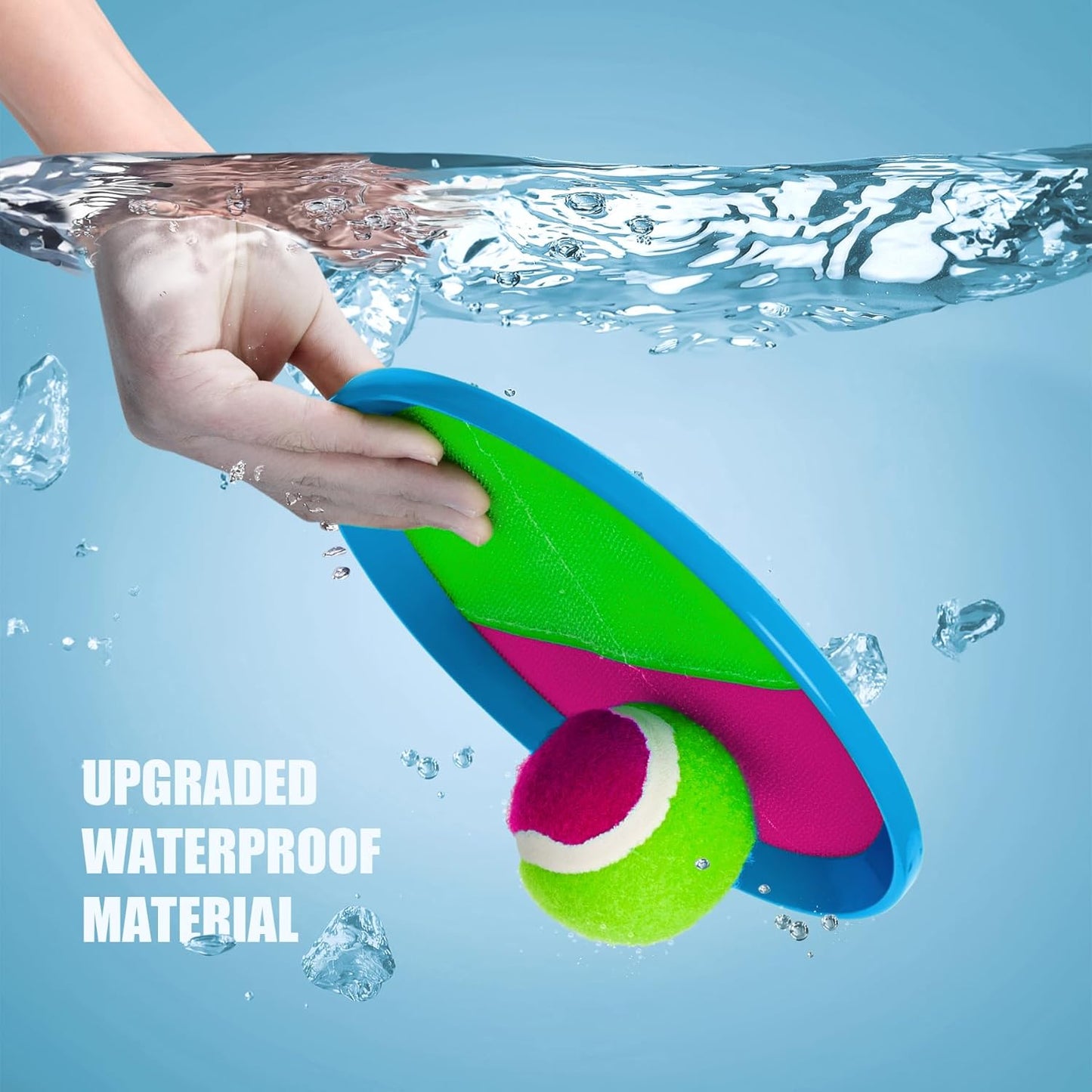 Toss and Catch Ball Set – Ultra-Sturdy ABS Paddle Game for Kids & Family Outdoor Fun