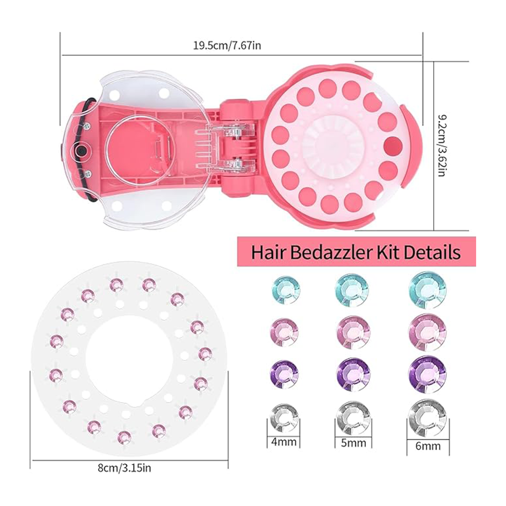 Sparkling Diamond Styling Tools Hair Accessories Gemstone Set