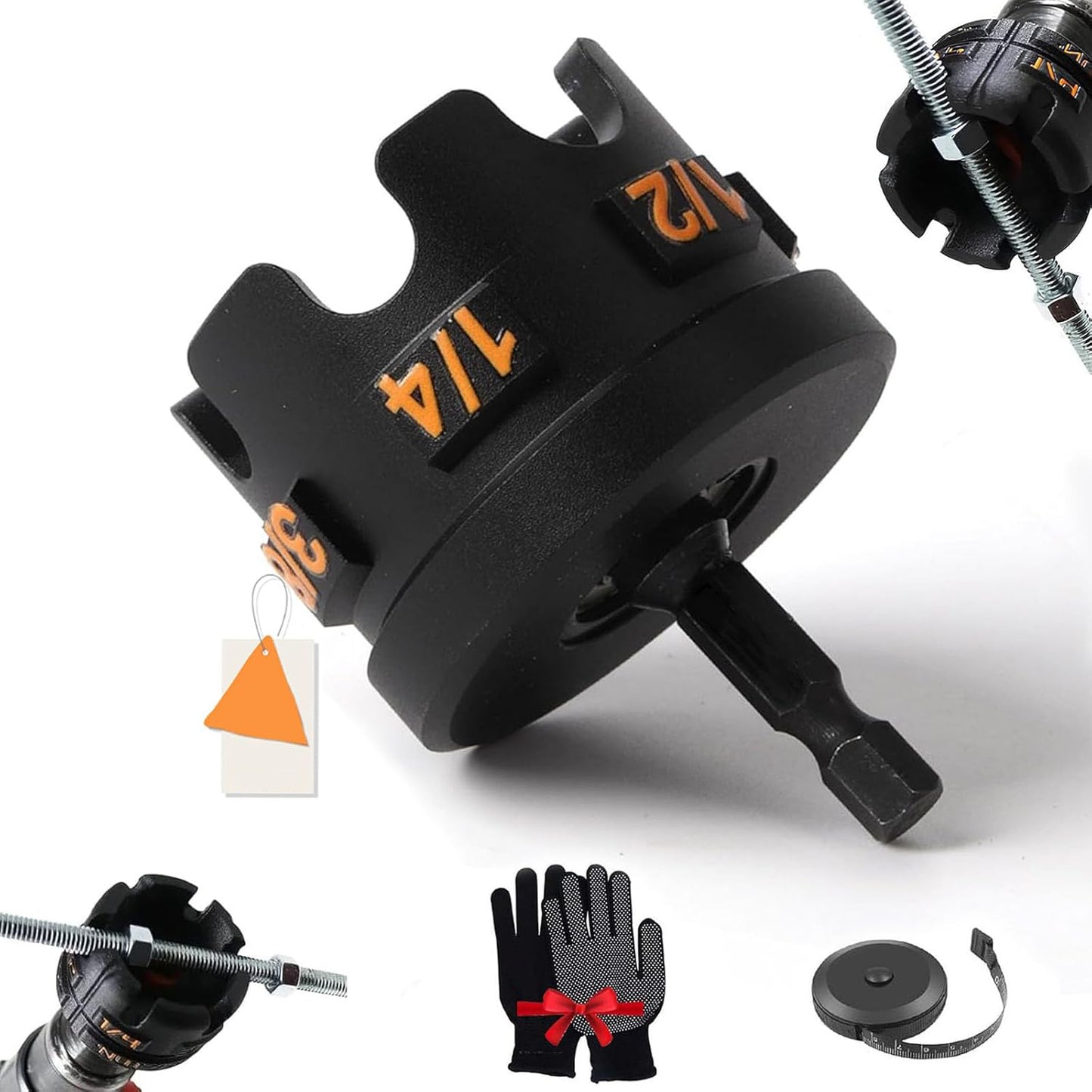 Nut Rotating Drill Attachment – Hex Shank Nut Driver Extractor