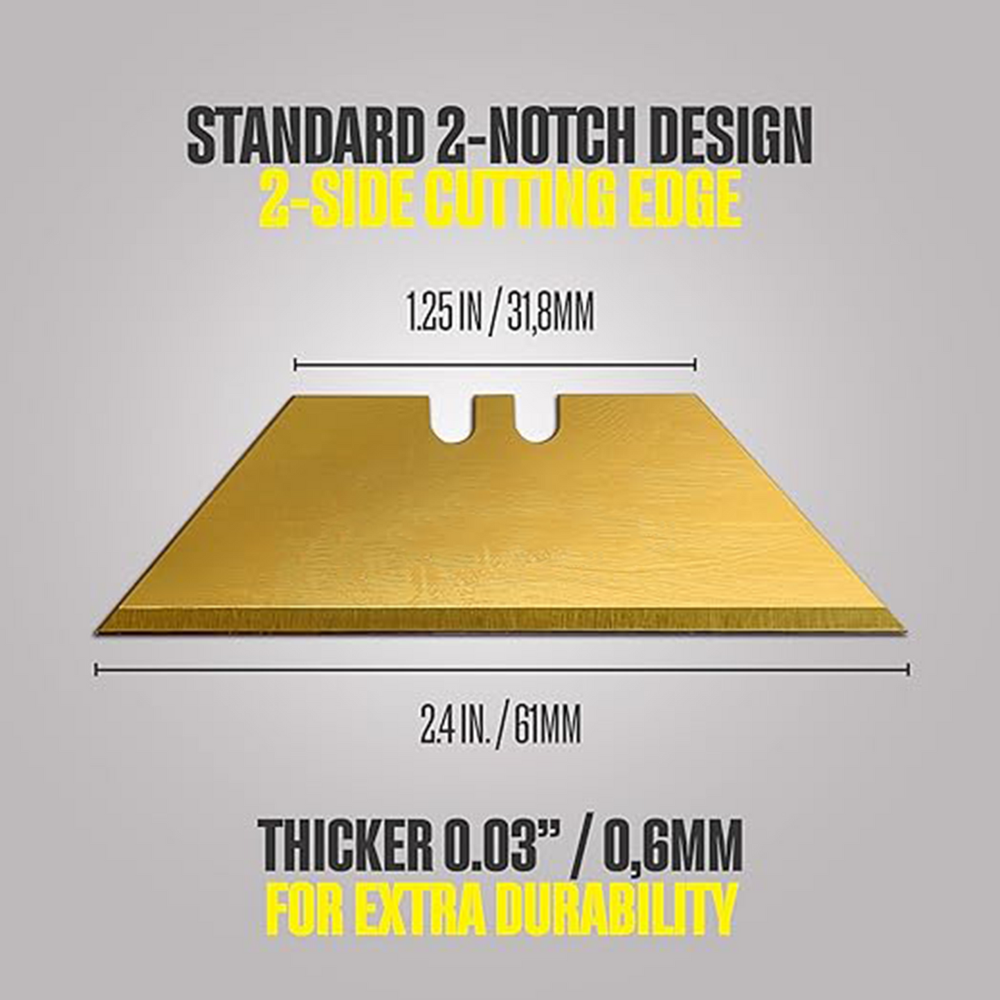 High-grade hardened steel multi-purpose blade