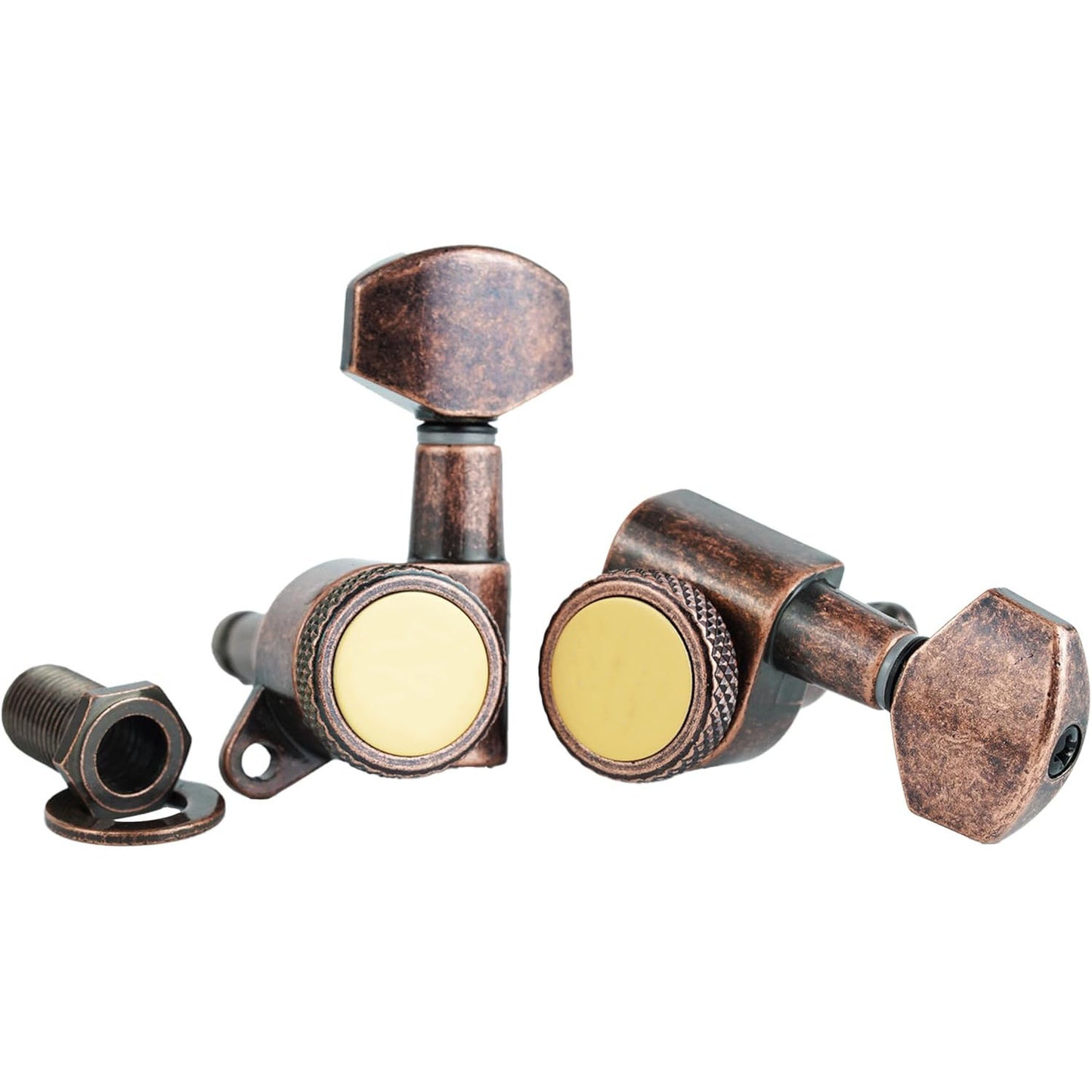 Guitar Locking Tuners (3 Left + 3 Right) - 1:18 Gear Ratio